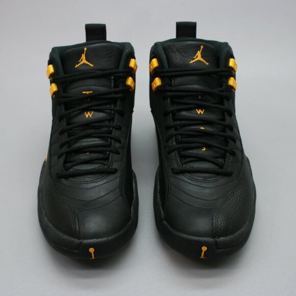 Nike Men\'s 8.5 Air Jordan 12 Retro Mid Black Taxi Gold Shoes Sneakers CT8014-071 main image 10